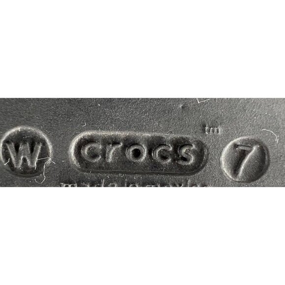 Crocs Kadee Ballet Flats Women's Size 7 Black Shoes Slip On Comfort Sandals - Picture 9 of 9